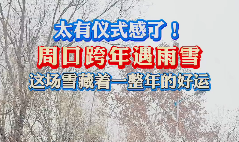 太有儀式感了！周口跨年遇雨雪 這場(chǎng)雪藏著一整年的好運(yùn)